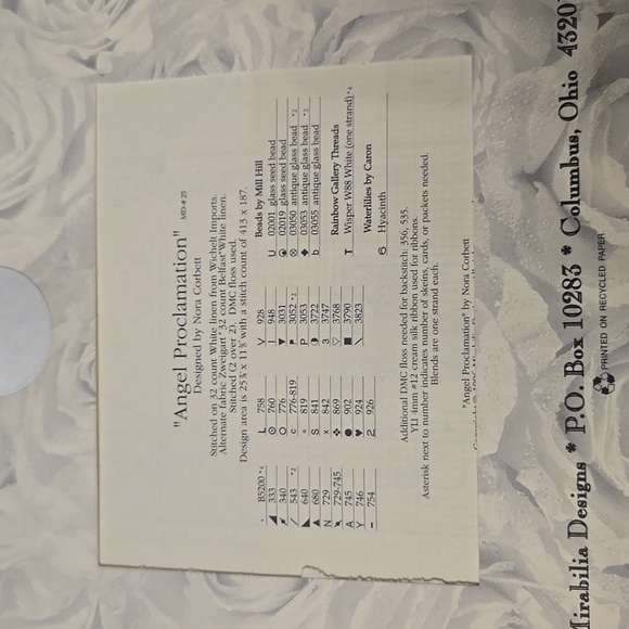 Mirabilia Cross Stitch Pattern: Angel Proclamation - Picture 4 of 4